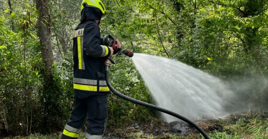 Böschungsbrand am Passerufer