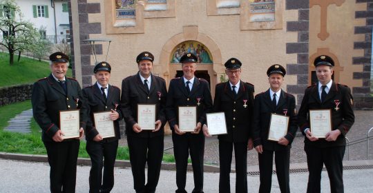 Vier Wehrmänner mit Gold ausgezeichnet