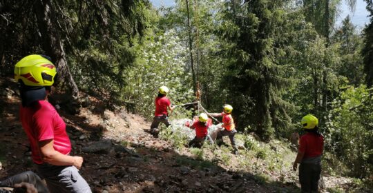Abschnitts-Waldbrandübung in Kuens