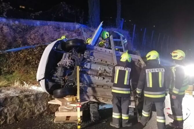 Aufsehenerregender Verkehrsunfall in der Schennastraße