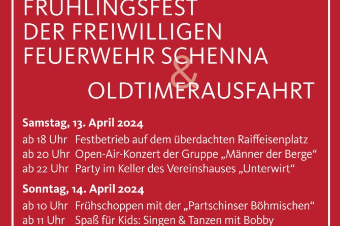 Feuerwehrfest mit Partykeller am 13.+14. April